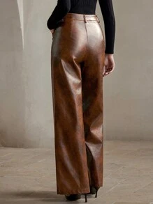 Anewsta Quần dài nữ Merrald Vintage Faded Wash - màu nâu - Xem 2