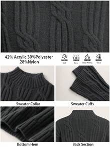 BizChic Suéter de manga larga gris, elegante Top para ir al trabajo para mujeres, apropiado para días festivos como Acción de Gracias, Navidad