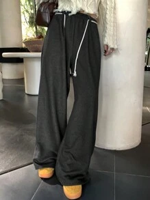 DAZY 女士休闲纯色百搭宽松阔腿裤秋冬