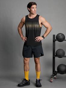 Manfinity Sport Polished Freund-Stil Herren Geometrisches Muster Sport Tanktop