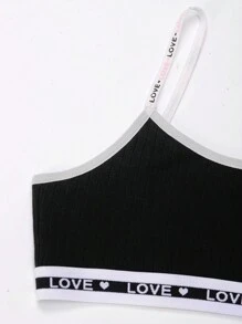 5pcs Solid Color Comfortable Soft Camisole Bras For Tween Girls - Multicolor - View 4