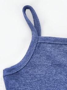 Chiquease 3pcs Women Plain Spaghetti Strap Camisole Minimalist Design, Casual Daily Wear