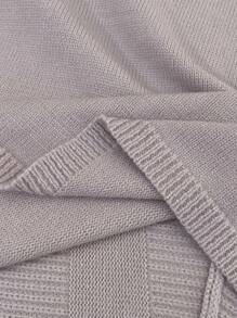 SHEIN LUNE 大码纯色蝙蝠袖毛衣，秋冬季休闲款