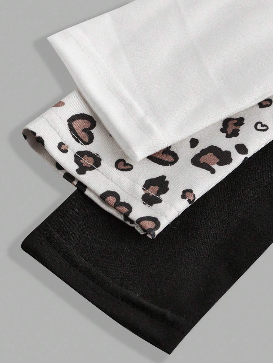 1+2 Pcs Tween Girls Knit Stand Collar Long Sleeve Tops SHEIN USA