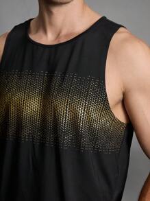 Manfinity Sport Polished Freund-Stil Herren Geometrisches Muster Sport Tanktop