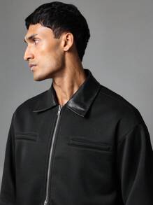 SUMWON Kurtka sportowa z neoprenu Premium Performance Athletic Zip Up Zima Jesień Wiosna Track Trening Trening Odzież wierzchnia Warstwa kołnierza