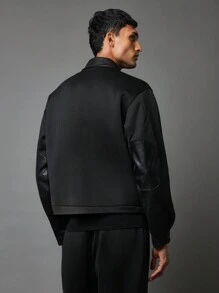 SUMWON Kurtka sportowa z neoprenu Premium Performance Athletic Zip Up Zima Jesień Wiosna Track Trening Trening Odzież wierzchnia Warstwa kołnierza