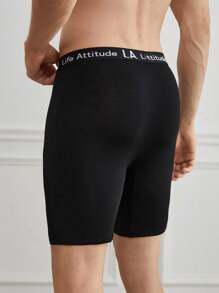 EasyFave 3pcs Set Men's Long Boxer Briefs - Multicolor - View 2