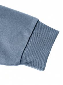 Claim Dot Áo thun nam cổ tròn tay dài in chữ thường ngày, mặc hàng ngày, cho mùa thu - Màu xanh lam - Xem 3