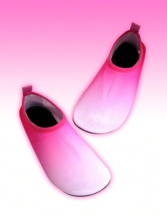 1 par de zapatos de agua para niños para el verano, zapatos para actividades acuáticas, zapatos de yoga, zapatos antideslizantes y transpirables para la playa, zapatos de entrenamiento con diseño de dibujos animados