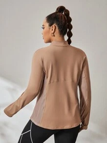 Easithlete Women's Plus Size Outdoor Running Sports Jacket