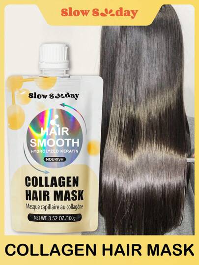 Mascarilla de Colágeno para el Cabello, Nutritivo Profundo, Suavizante, Acondicionado Y Nutritivo, Adecuado Para Todo Tipo De Cabello, Perfecto Para El Cuidado Del Cabello De Otoño E Invierno, Ideal Para Vacaciones, Fiestas, Viajes, Actividades Al Aire Libre, Moda Y2k Y Cosplay, Acción De Gracias, Navidad, Regalos De Vacaciones