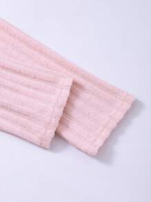 Vestido corto de Body con cuello cuadrado acanalado elegante para niñas preadolescentes, otoño