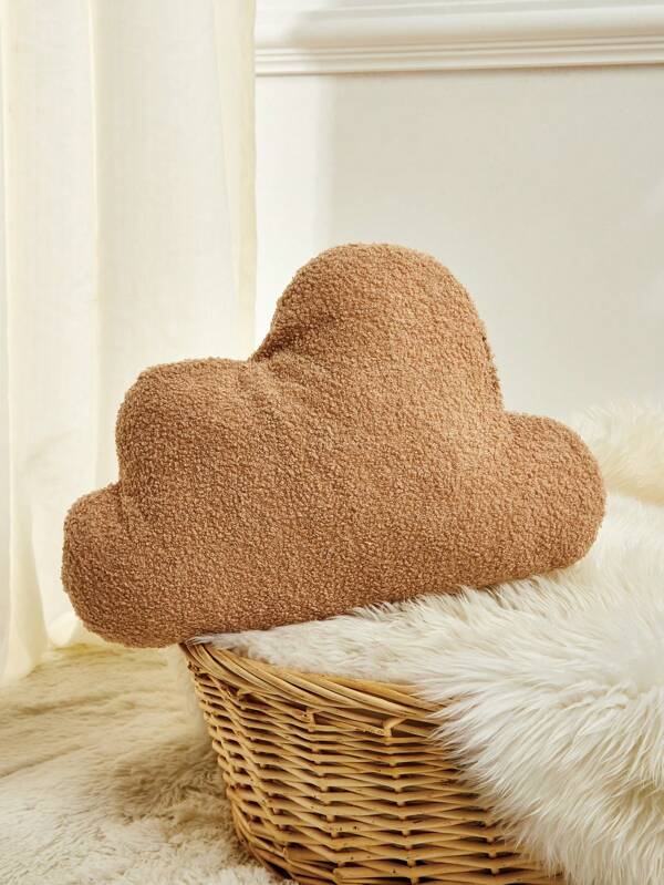 1pc Soft & Skin-Friendly Cloud Shaped Pillow, Children's Pillow (Coffee) Love Valentine