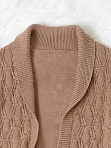 Teen Boys' Long Sleeve Button-Up Cardigan - Blue - View 3