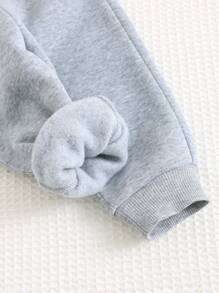 Cozy Pixies 2 件装男婴针织柔软圆领长袖运动衫和慢跑裤套装