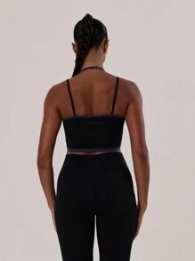 Musera Sport 吊带露脐运动背心，适合板式网球、网球、匹克球和健身房运动。 - 彩色 - 查看 4