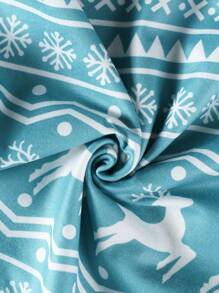 5pcs/Pack Men's Christmas Reindeer & Geometric Print Boxer Briefs - Multicolor - View 7