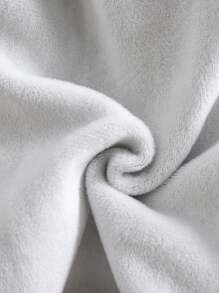 SHEIN Chaqueta con capucha con cremallera, de estilo minimalista y casual, para el otoño y el invierno, para embarazadas - Gris - Ver 6