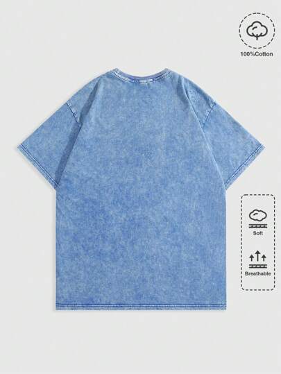 Street Life Camiseta de manga corta holgada de cuello redondo casual y oversize para verano, escuela
