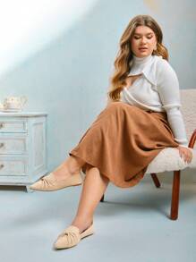 CUCCOO CURVES Women Wide Fit Apricot Casual Slip-On Flats, Plus Size New Year Holiday Valentines
