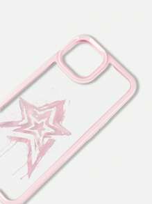 ROMWE Grunge Punk 1pc Black Pentagram Pattern Phone Case Compatible With Iphone 11 12 13 14 15 Pro Max