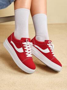 CUCCOO EASI 2024 New Leopard Print Platform Lace-Up Thick Soled Sneakers, Low-Top Casual Shoes, Korean Style Tainers