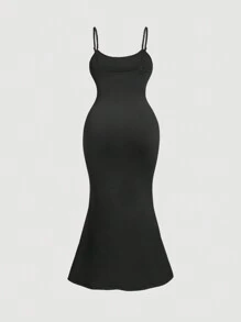 SHEIN MOD Set de 2 vestidos ceñidos de manga larga con cuello en V profundo y encaje, en talla grande - Multicolor - Ver 5