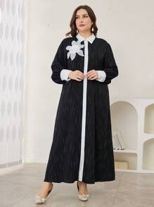 Modelyn New Women's Woven Colorblock Striped Dress, Plus Size Long Evening Dresses