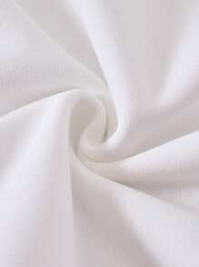 We Bare Bears X SHEIN Tween Girl Cartoon Bear Graphic Knit Crew Neck Loose Sweatshirt & Solid Flare Pants Casual 2pcs Set - Purple - View 10