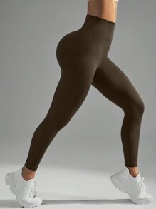 SHEIN Sports 6pcs Seamless Color Sports Leggings Suitable For Yoga Workout - Multicolor - View 7