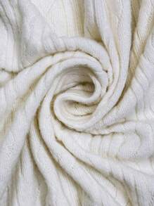 SHEIN Clasi 1pc Women's Fleece Texture Hooded Pullover Sweatshirt, Suitable For Autumn & Winter