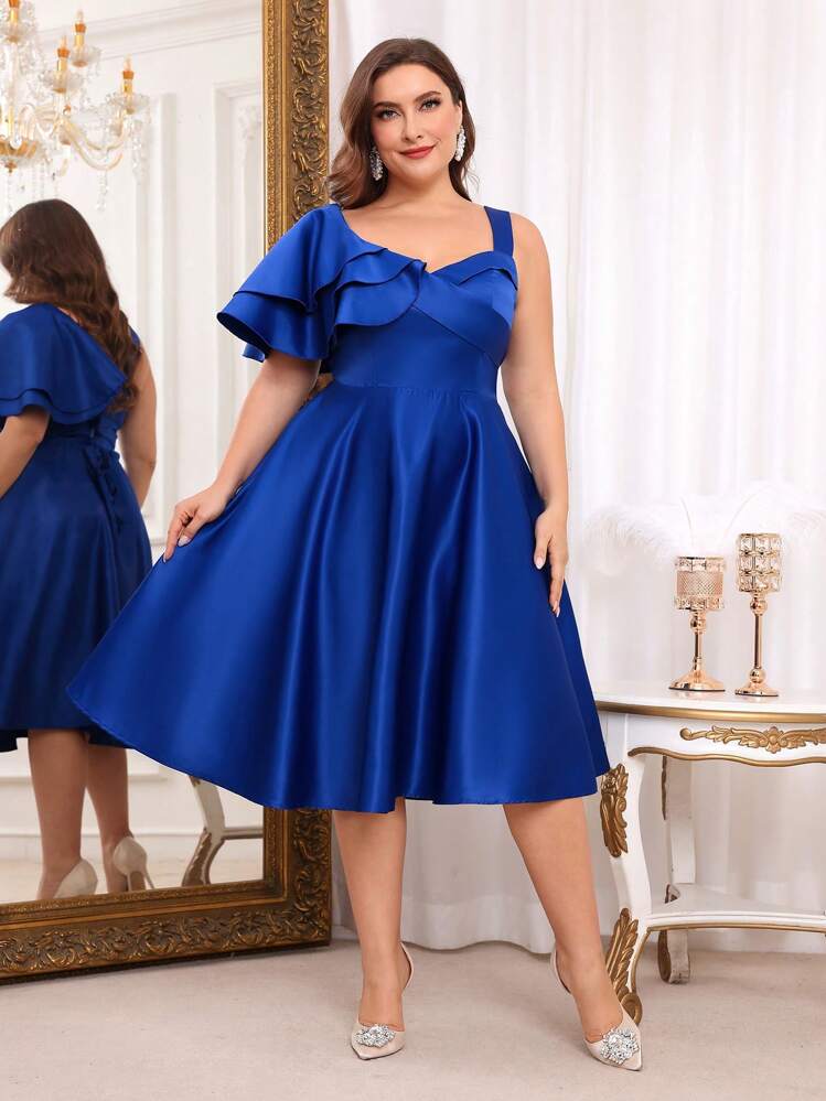 plus size blue cocktail dress Plus Size Party Dresses