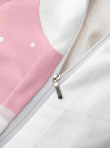 圣诞床上用品套装 粉色雪花圣诞羽绒被套装 圣诞可爱圣诞雪人印花 3 件套 圣诞房间装饰 被套 柔软超细纤维羽绒被套 适合男孩女孩 2 个枕套 无被子 圣诞节礼物