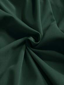 Slaydiva Plus Size Women Solid Color Pockets Wide Leg Loose Sleeveless Elegant Jumpsuit - Green - View 7