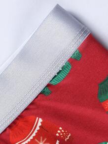 5pcs/Pack Men's Christmas Print Boxer Briefs - Multicolor - View 5