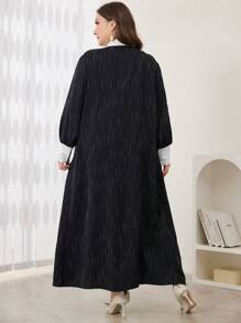 Modelyn New Women's Woven Colorblock Striped Dress, Plus Size Long Evening Dresses