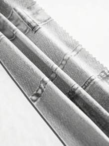 SHEIN Leap Crew SLAYR Young Girl Young Girl 3 件套宽松酷炫街头风格牛仔效果印花裤、紧身背心和短款运动衫，时尚，秋冬季，非常适合休闲和日常穿着和学校日常，酷炫街头女孩，Y2K 女孩 - 彩色 - 查看 8