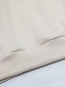 SHEIN LUNE 感恩节圆领卫衣，女士加大码圆领卫衣，印有标语图案，适合秋冬季毕业季、返校季、教师秋季套头衫