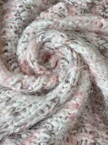 SHEIN LUNE Women V-Neck All Over Print Pocket Casual Long Sleeve Pullover Sweater Knit Pullover Fall Winter Outfit - Multicolor - View 4