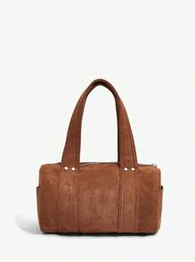 SHEIN ICON Ladies, Women Top Handbag, Shoulder Bag, Fashionable, Personalized, Sweet And Cool Girls, Y2k, Ballet Style, Bowknot, Multi-Bag, School, Street, Cute, Bag For School, Teenagers - Brown - View 4