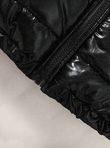 Chaqueta acolchada de invierno de colorida para bebé niña