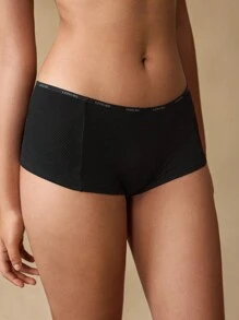 Ocili Ocili Bragas cómodas y sin costuras con estampado de letra elástico para mujer