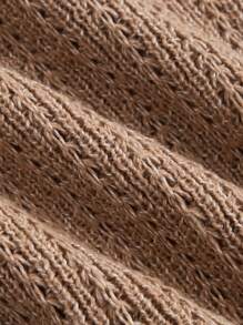 SHEIN MOD Women's Loose Letter Embroidery Colorblock V-Neck Pullover Sweater,Long Sleeve,Fall/Winter ,New Year Eve, Sweater,Thermal,Preppy