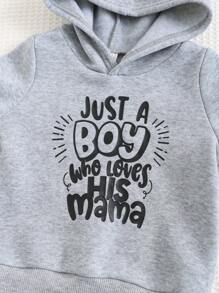 Cozy Pixies 2 件装男婴针织柔软圆领长袖运动衫和慢跑裤套装