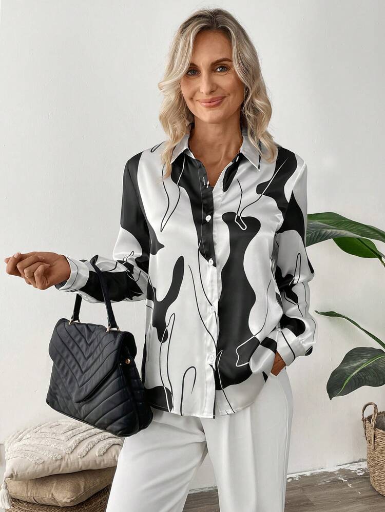 Long Sleeve Graphic Shirt Professional Clothes