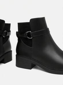 CUCCOO BIZCHIC 适合圣诞节和新年假期的女士时尚百搭踝靴 - 黑色 - 查看 3