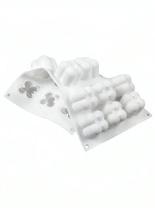 1PC Exquisite Magic Cube Candle Mold Christmas For Holiday Gift Giving - White - View 2