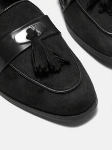 CUCCOO BIZCHIC Damen einfarbige, modische, vielseitige Lässig Ballerinas für Weihnachten und Neujahrsstimmung, Herbst und Winter - Schwarz - Übersicht 7