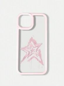 ROMWE Grunge Punk 1pc Black Pentagram Pattern Phone Case Compatible With Iphone 11 12 13 14 15 Pro Max